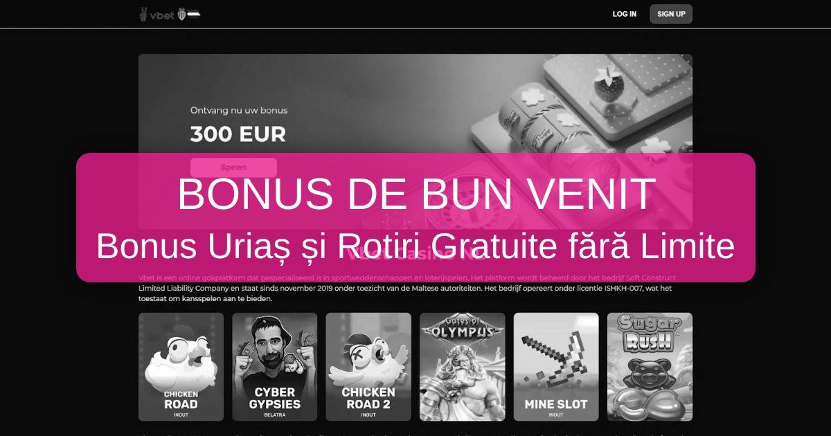 VBET Casino welcome bonus